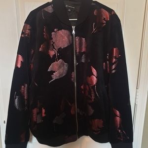 INC Velvet Bomber Jacket